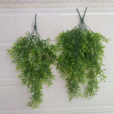Süni güllər: Süni asma yaşıl bitki bəzəyi - Material: yüksək keyfiyyətli plastik — 2