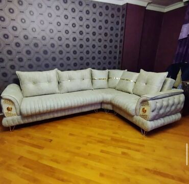 Divan və kreslo dəstləri: Künc divan, Pufik, Bazasız, Açılmayan — 8