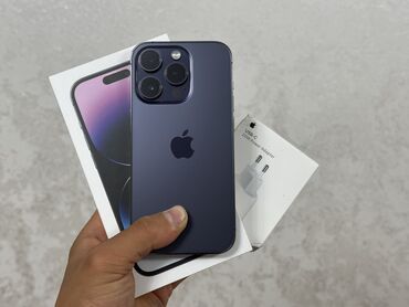 айфон 13 про макс бу цена в бишкеке: IPhone 14 Pro, Колдонулган, 256 ГБ, Deep Purple, Заряддоочу түзүлүш, Коргоочу айнек, Каптама, 86 %