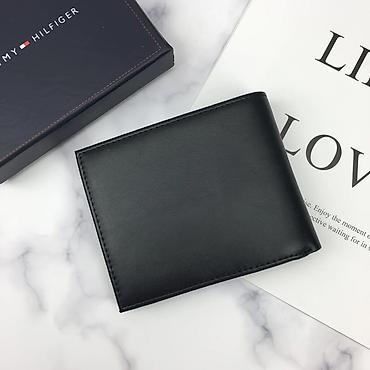 Портмоне: Мужское кожаное портмоне Tommy Hilfiger в фирменной коробке 🖤 — 4
