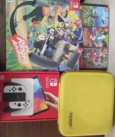 игры на nintendo switch: Продаётся Nintendo Switch OLED (64 ГБ) с играми и кейсом . Полный