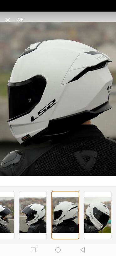 Moto dəbilqələr: LS2 integral motosiklet dəbilqəsi – ağ rəng Xüsusiyyətlər: - — 3