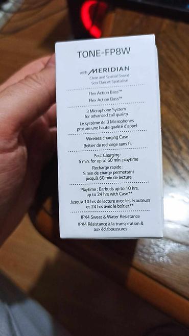 Slušalice: LG TONE Free TONE-FP8W bežične in-ear slušalice - Poboljšano aktivno — 2