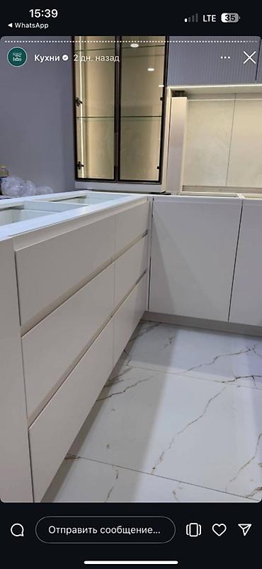 silver kitchen: Современная кухонная гарнитура под заказ в стиле минимализм. - — 3