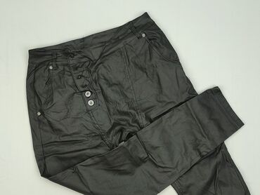 szerokie spodnie hello kitty: Material trousers for women, size XL