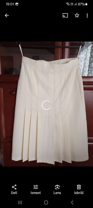 trikotažne suknje: XL (EU 42), Mini, color - Beige