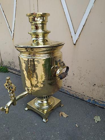 od samavar: Qədimi samovar 12 litr su tutur 600 azn — 2