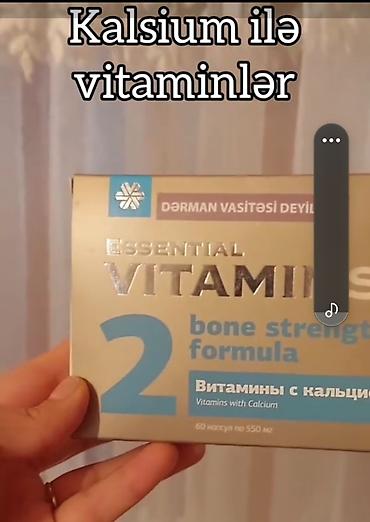bars derman: Məhsul: Essential Vitamins – Calcium ilə vitamin kompleksi Təsvir: - — 1