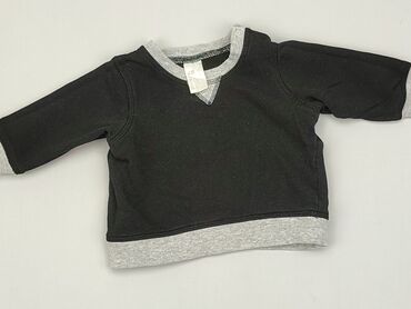 kombinezon czarny na ramiączkach: Sweatshirt, H&M, 0-3 months, condition - Very good