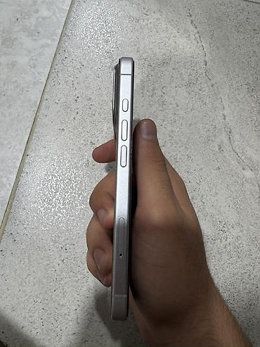 Elektronika: IPhone 16, 128 GB, White Titanium, Face ID, Simsiz şarj — 6
