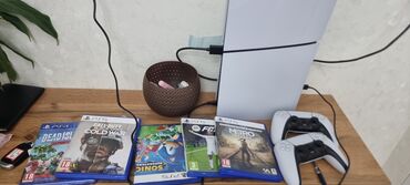 пс5 цена в бишкеке: Sony Playstation 5 + 2 джойстика + 5 дисков. покупал месяц назад в