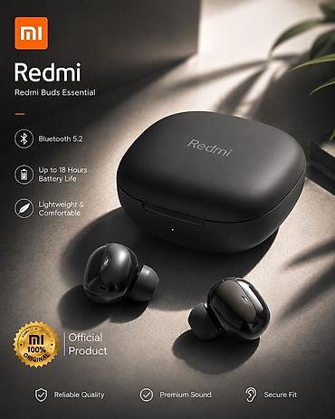 Беспроводные наушники-вкладыши, Xiaomi, Redmi Buds, Новый — 1