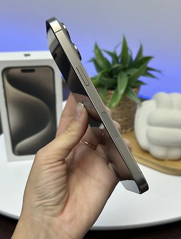 15 pro ma: IPhone 15 Pro Max, Новый, 256 ГБ, Natural Titanium, Защитное стекло, Чехол, Коробка, 88 % — 4