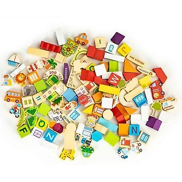 roccobarocco torbe: DRVENE EDUKATIVNE KOCKE CITY ZOO – 120 komada Brend: ECO TOYS Šifra — 4