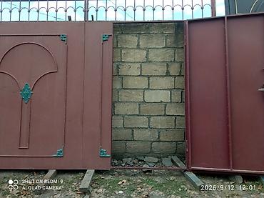 yeni tort sekilleri: İşlənmiş Dəmir Həyət darvazası, Yana açılan, Mexaniki, Qapı ilə, rəng - Qəhvəyi, Kredit yoxdur, Ödənişli çatdırılma — 5