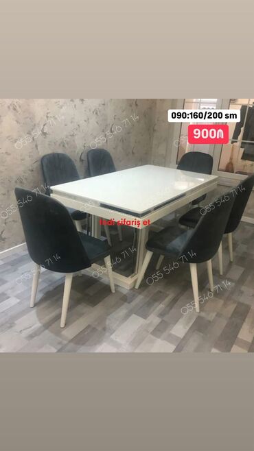 Yataq otağı dəstləri: Qonaq otağı üçün, Yeni, 6 stul