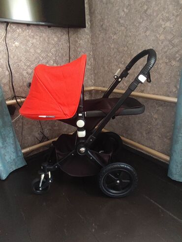 Коляски: Коляска, цвет - Черный, Б/у — 10
