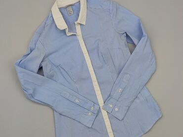 bluzki w paski biało granatowe: Сорочка жіноча, H&M, M, стан - Хороший