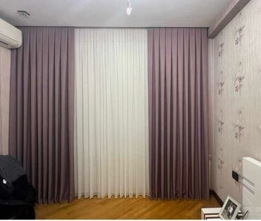 Pərdə və tüllər: Yeni, Pambıq Tül, Pulsuz çatdırılma — 29