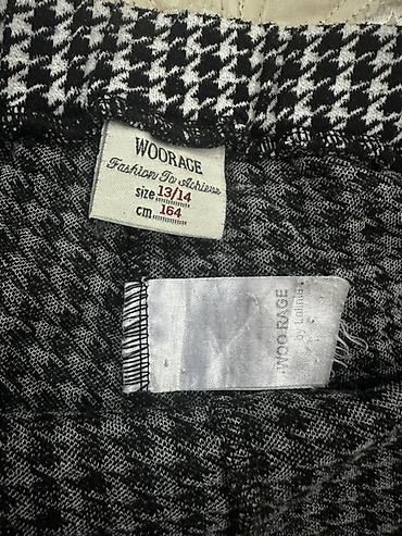 Şortlar: WOORAGE brendi şort - Naxış: klassik ağ-qara “houndstooth” (qaz dişi) — 3