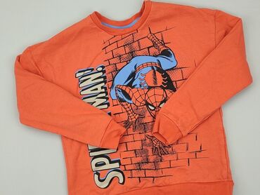 szary sweterek w serek: Sweatshirt, 5-6 years, 110-116 cm, condition - Good