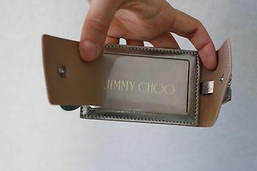 патч: Новый кожаный картхолдер/бирка для чемодана Jimmy Choo В коробочке, с — 9