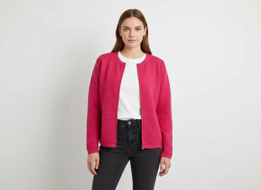 różowy kardigan zara: Cardigan, Kardigan damski, rozmiar S