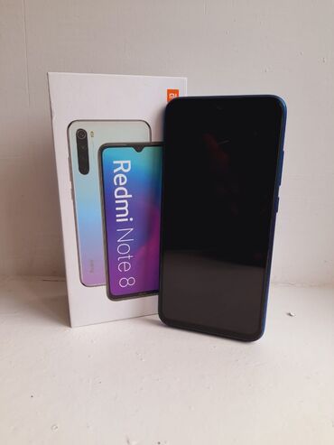 Elektronika: Xiaomi Redmi Note 8 | 64 GB | rəng - Göy 
 | Sensor, Barmaq izi, İki sim kartlı