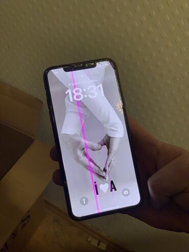 telefon iphone 11: IPhone 11 Pro Max, 512 GB, Matte Silver, Qırıq, Barmaq izi, Simsiz şarj