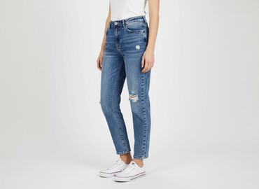 jeansy stradivarius czarne: Beloved, Jeansy damskie, rozmiar S