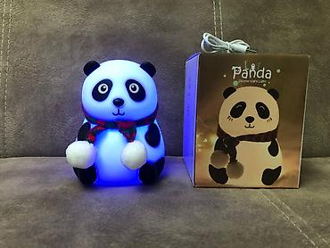 oyuncaq ev: Panda Gecə lampası Uşaq otağına panda lampa RGB zaratka ilə işləyir — 7