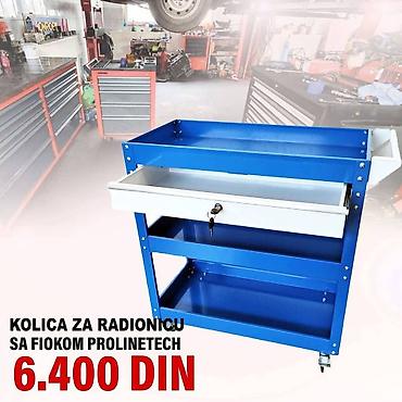 poklon za decka: Kolica za radionicu sa fiokom Prolinetech - Metalna radionicka kolica — 1