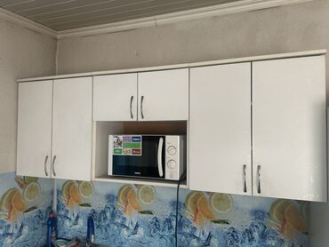 кухнный шкаф: Кухонный гарнитур, Шкаф, цвет - Белый, Б/у