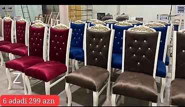 demir stol: Qonaq otağı üçün, Yeni, rəng - Bordo Stul — 2