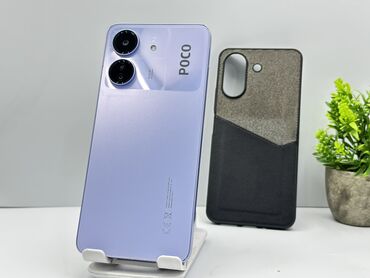 мини фотоаппарат моментальной печати: Poco C65, Б/у, 128 ГБ, цвет - Синий, 2 SIM