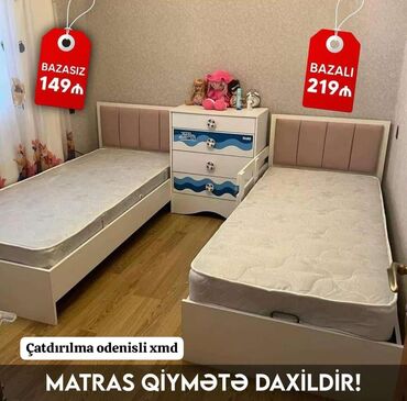 mətbəx künc divanları: Yeni, Təknəfərlik çarpayı, Matras ilə, Azərbaycan