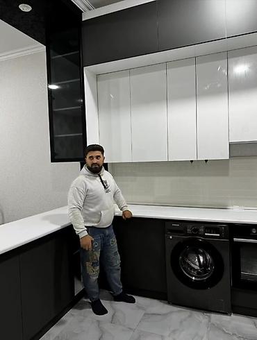 Sifarişlə mətbəx mebeli: Sifarişlə mətbəx dəsti, Özü çəkən petlələr, Mat laminat, Kredit yoxdur, Pulsuz çatdırılma — 24