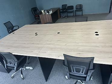masa satisi: Ofis üçün böyük ölçülü modular iş masası dəsti - 6–8 nəfərlik — 3