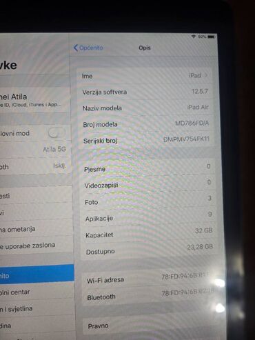 Tableti: Ipad Air 32GB polovan, potpuno ispravan ipad air prve generacije. bez na lalafo.rs — 5 Tableti: Ipad Air 32GB polovan, potpuno ispravan ipad air prve generacije. bez — 5