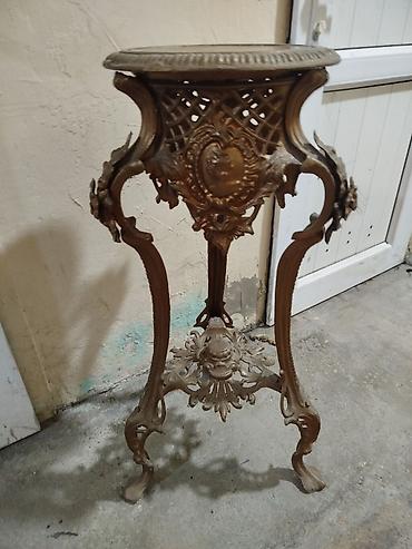 Mebel: Qonaq otağı üçün, İşlənmiş, Açılmayan, Dördbucaq masa, 2 stul — 1