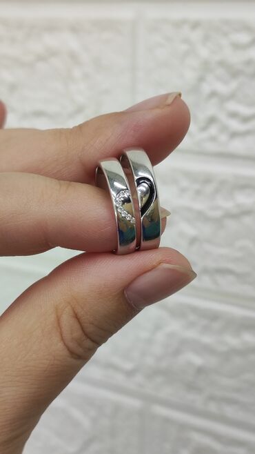 Серебряные кольца: Кольцо, Обручальное, Проба 925, Унисекс, Новый — 4