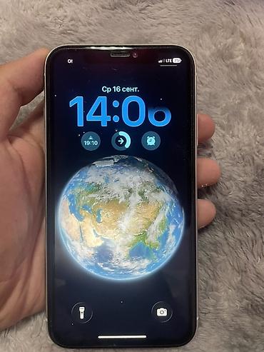 IPhone 11, Б/у, 128 ГБ, Белый, Кабель, 79 %