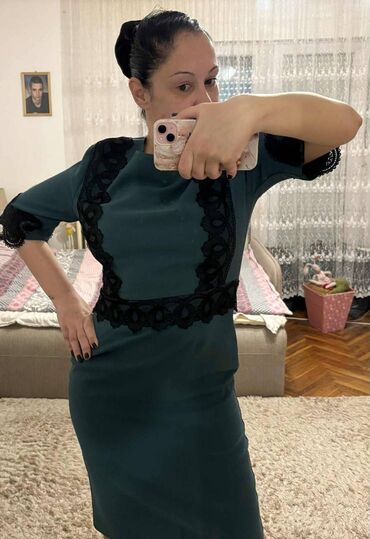 zara majice kratkih rukava: PS Fashion XL (EU 42), color - Green, Cocktail, Long sleeves