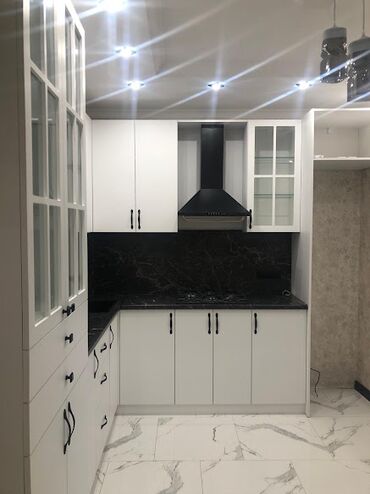 Sifarişlə mətbəx mebeli: Sifarişlə mətbəx dəsti, Özü çəkən petlələr, MDF, Kredit var, Pulsuz çatdırılma — 11