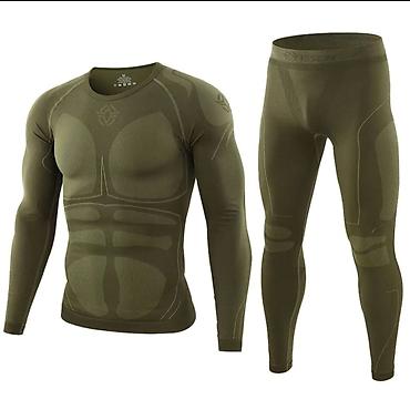 nike tech flecee: Мужское термобельё-комплект (лонгслив + лосины) - Тип: спортивное — 2