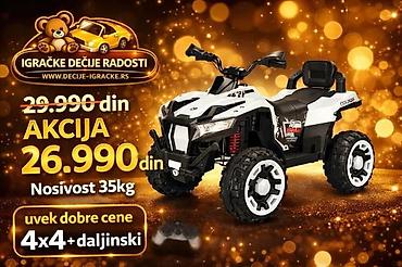bicikli za decu pancevo: Dečiji električni kvad 4x4 sa daljinskim upravljanjem - Pogon: 4x4 - — 1