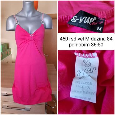 pink haljine: M (EU 38), bоја - Roze, Drugi stil, Na bretele