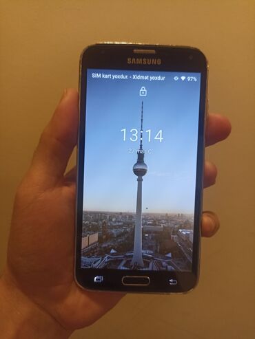 samsung galaxy s4 duos: Samsung Galaxy S5 Duos, 16 GB, rəng - Qara, Sensor, Barmaq izi, Simsiz şarj