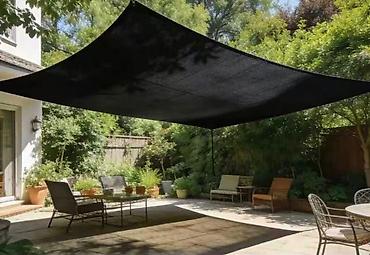 kaktus: Tenda za dvorište – pravougaona, zaštita od sunca, HDPE materijal NOVO — 5
