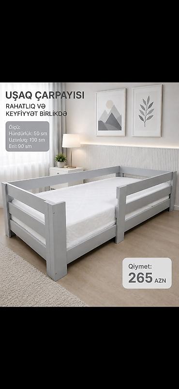 Uşaq mebeli: Uşaq çarpayısı – rahatlıq və keyfiyyət birlikdə Ölçülər: - Hündürlük — 4
